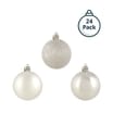 Festive Feeling 4cm Christmas Baubles 24 Pack