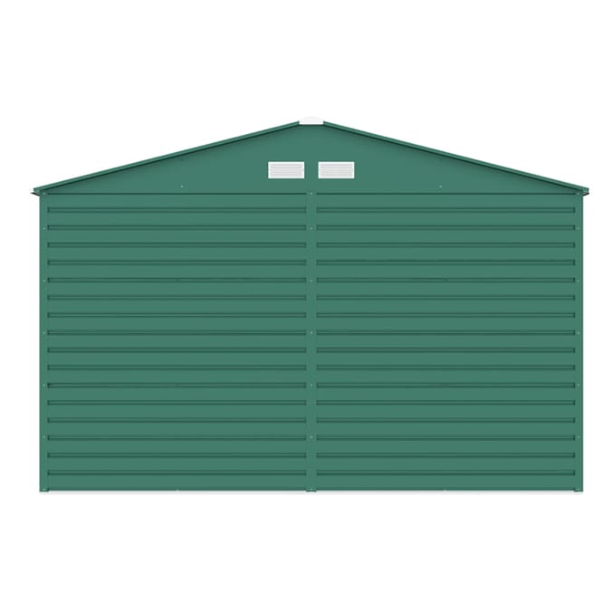 StoreMore Lotus Hypnos Apex Metal Shed 11x10.5ft - Green