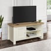 Birlea Highgate Small TV Unit - Cream & Oak Effect 