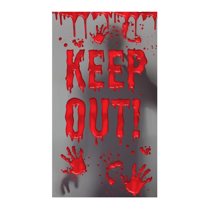 Hallow Scream Door Cover - Keep Out