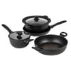Prestige Nadiya Black Round Aluminium Non-Stick Cookware Set Pack of 4