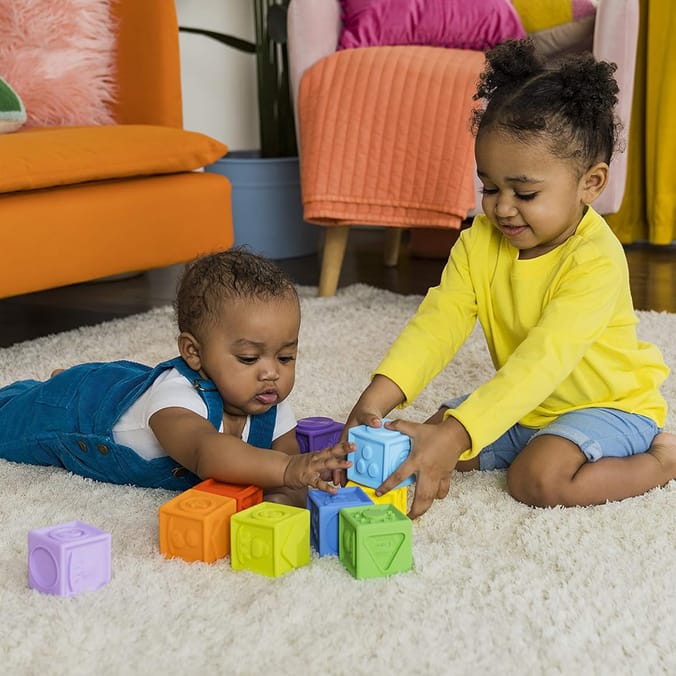 Bright Starts Kaledio Cubes 9 Stack & Squeeze Blocks