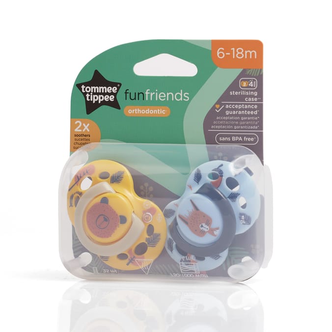 Tommee Tippee Fun Soother 2 Pack 6-18m