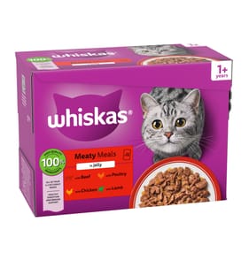 Whiskas Adult 1+ Duo Surf and Turf in Jelly Wet Cat Food Pouches 12 x 85g