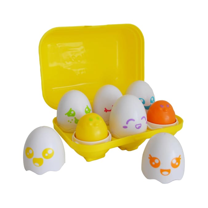Toomies Hide and Squeak Eggs Baby Toy