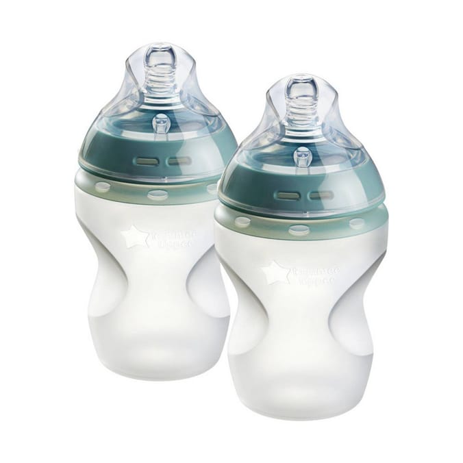 Tommee Tippee Natural Start Silicone Baby Bottle 2 Pack