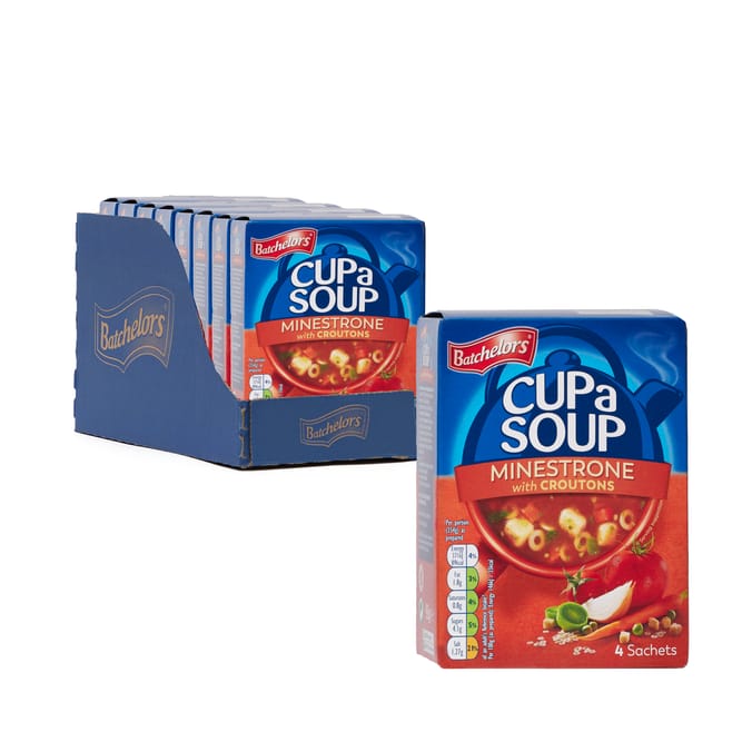 Batchelors Cup a Soup Minestrone with Croutons 4 Sachets 94g x9