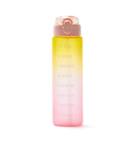 Hydrate 900ml Ombre Tracker Bottle - Yellow/Pink