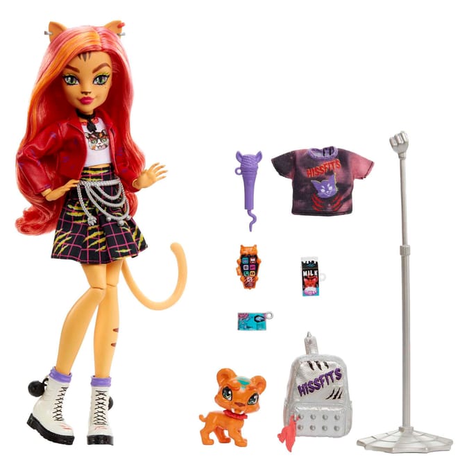 Monster High Doll with Pet & Accessories - Toralei