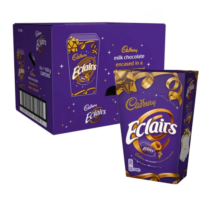 Cadbury Chocolate Eclairs 350g x6
