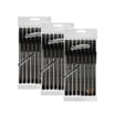 Bic Round Stic Ballpoint Black Pens 8 Pack x3