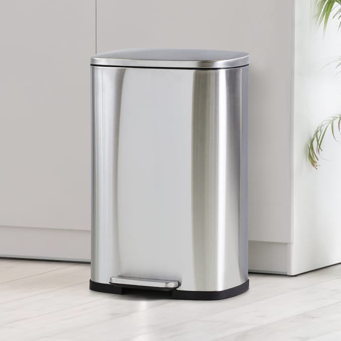 Utility Stainless Steel Pedal Bin 50l