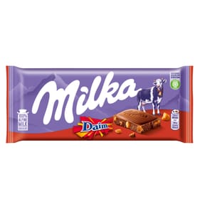 Milka Daim Chocolate Bar 100g