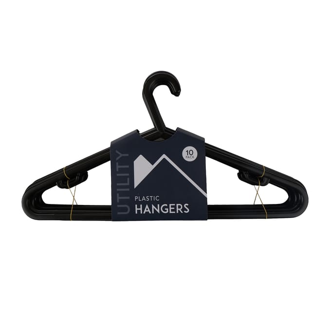 Plastic Hanger 10PK - Black
