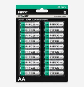 Pifco AA Ultimate Super Alkaline Batteries 20 Pack