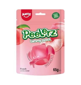 Amos Peelerz Gummies 65g - Peach