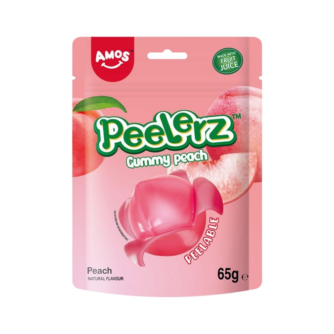 Amos Peelerz Gummies 65g - Peach