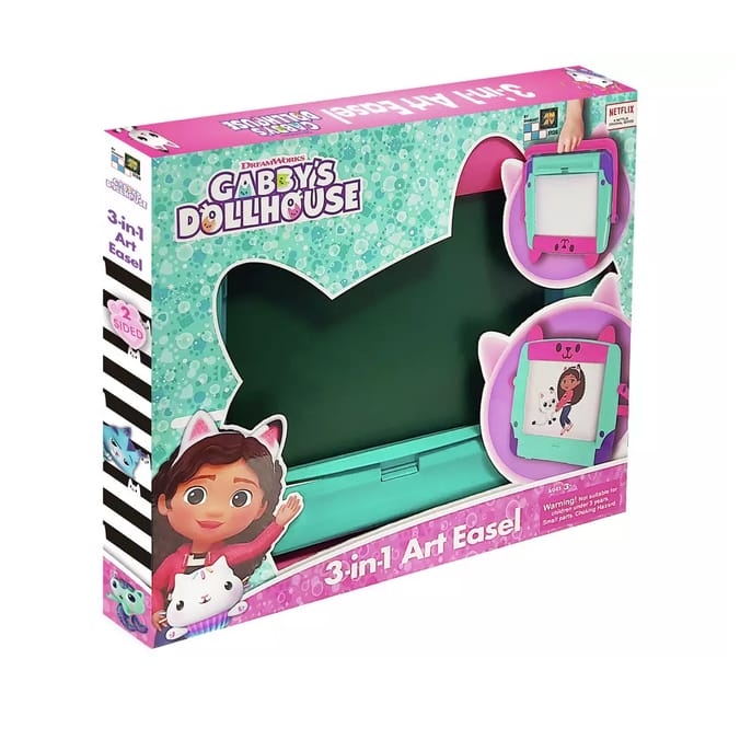 Gabby's Dollhouse 3 In 1 Art Easel