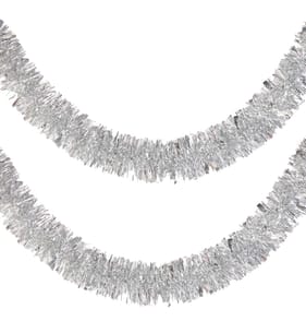 Festive Feeling Small Tinsel 2m - Silver