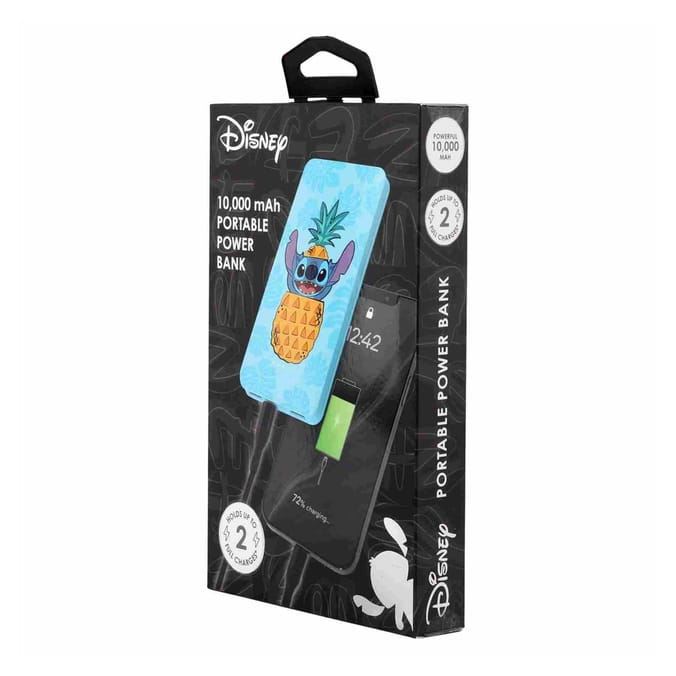 Disney Stitch 10000mAh Power Bank - Pineapple