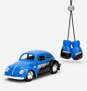 Jada Punch Buggy 1959 VW Beetle & Boxing Gloves - Blue & Black
