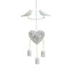 Jardin Metal Bird & Heart Wind Chime