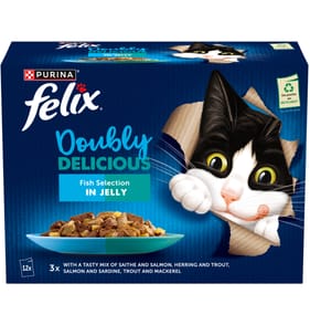Felix Doubly Delicious Fish Selection in Jelly 12 x 85g