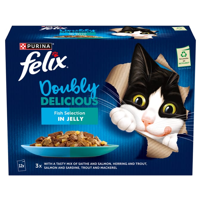 Felix Doubly Delicious Fish Selection in Jelly 12 x 85g