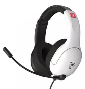 Turtle Beach Airlite Fit Wired Gaming Headset with Flip-to-Mute Mic - Black & White for Nintendo Switch