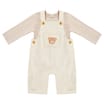Pure Baby Long Sleeve Bodysuit & Dungarees Set