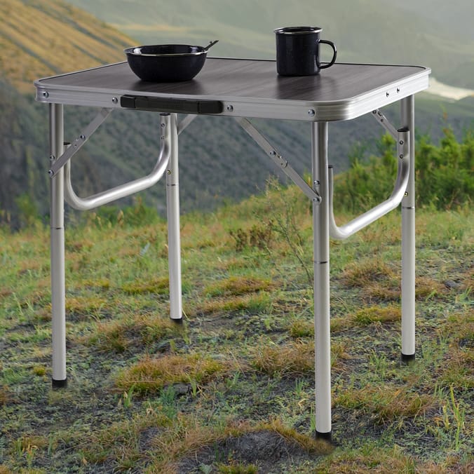 Lakescape Aluminium Frame Foldable Table with Carry Handle