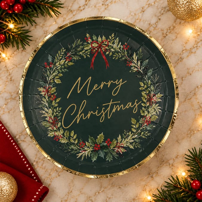 Festive Feeling Paper Plates 10 Pack