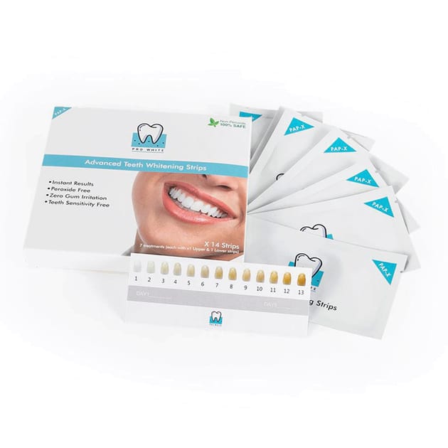 Pro White PAPX Advanced Teeth Whitening Strips Home Bargains