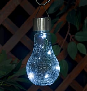 Firefly Hanging Crackle Bulb Solar Light