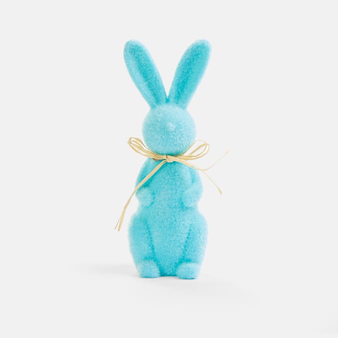 Hoppy Easter Flocked Rabbit 12"