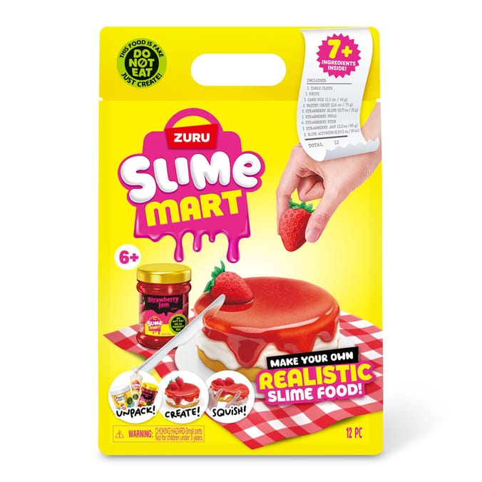 Zuru Slime Mart Make Your Own Realistic Food - Strawberry Cheesecake