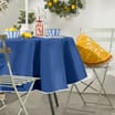 The Outdoor Edit Traveller's Bazaar Round PVC Tablecloth - Blue