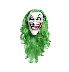 Hallow Scream White Clown Super Hair Mask - Adult