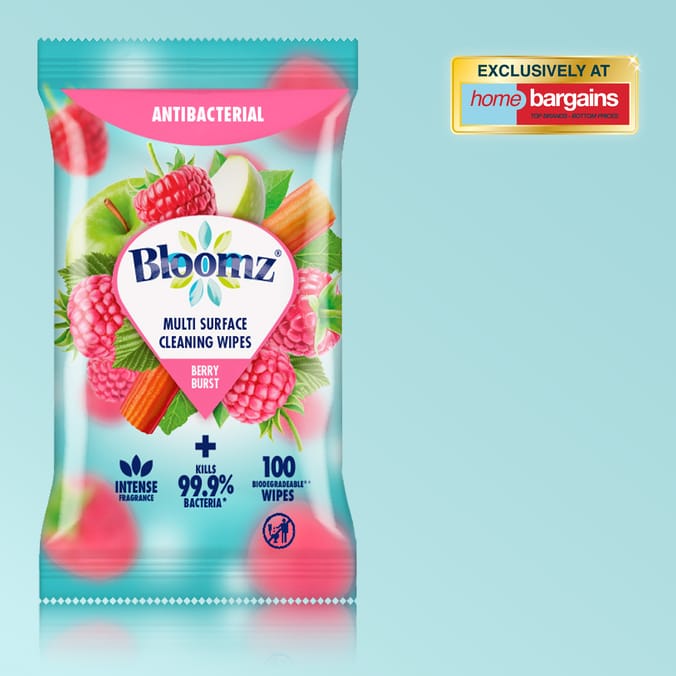 Bloomz Multi Purpose Cleaning Wipes 100s - Berry Burst