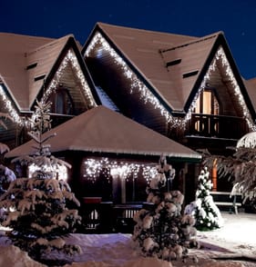 Prestige Mains Operated 1000 LED Gutter Icicle Lights - Cool White