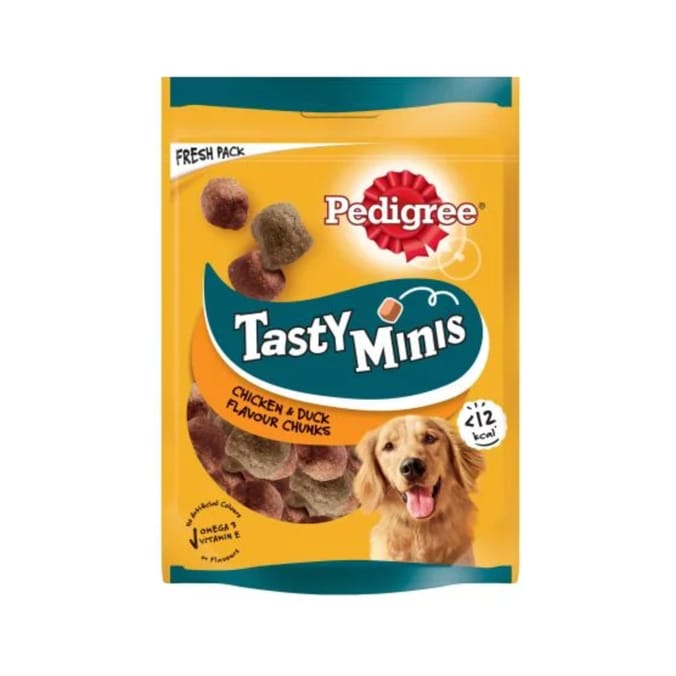 Pedigree Tasty Minis Chicken & Duck Flavour 130g x8