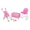 Dolly Tots Nursery Dolls Playset - Pink
