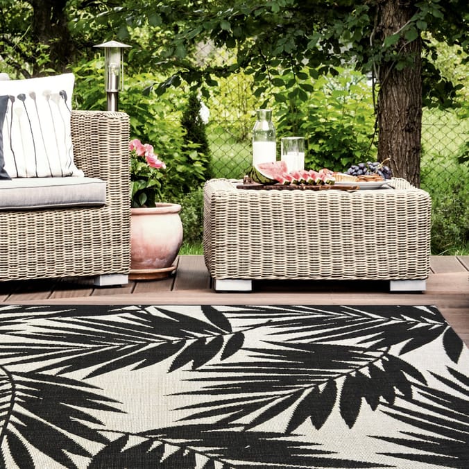 Essentials Tropical Leaf Indoor/Outdoor Rug - Mono