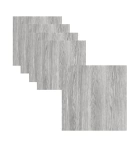 Stick Ease Self-Adhesive Vinyl Floor Tiles 5 Pack - Silver Wood x8