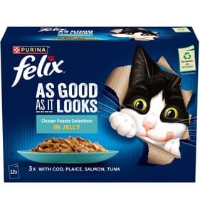 Felix As Good As It Ocean Feasts Selection in Jelly 12 x 85g