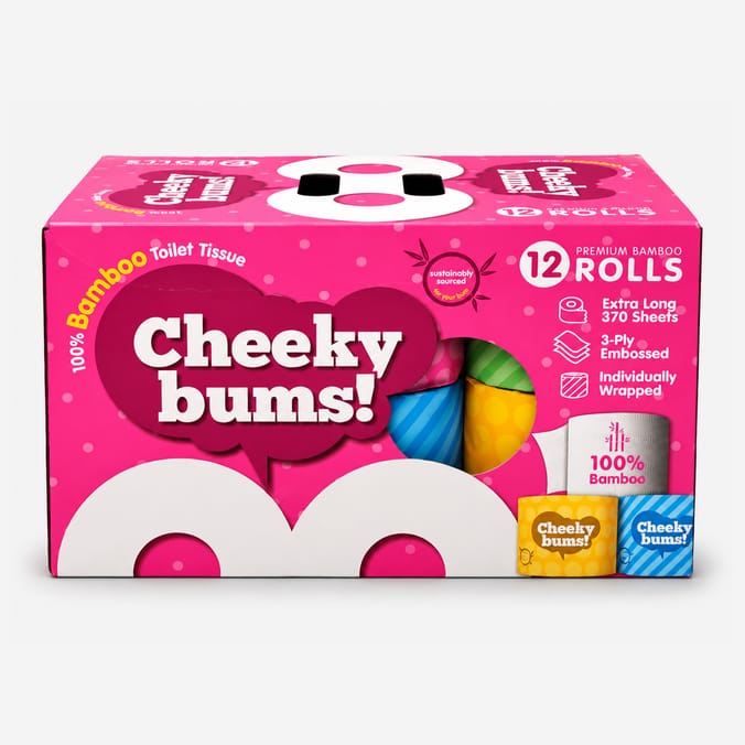 Cheeky Bums! Bamboo Toilet Rolls 12 Pack
