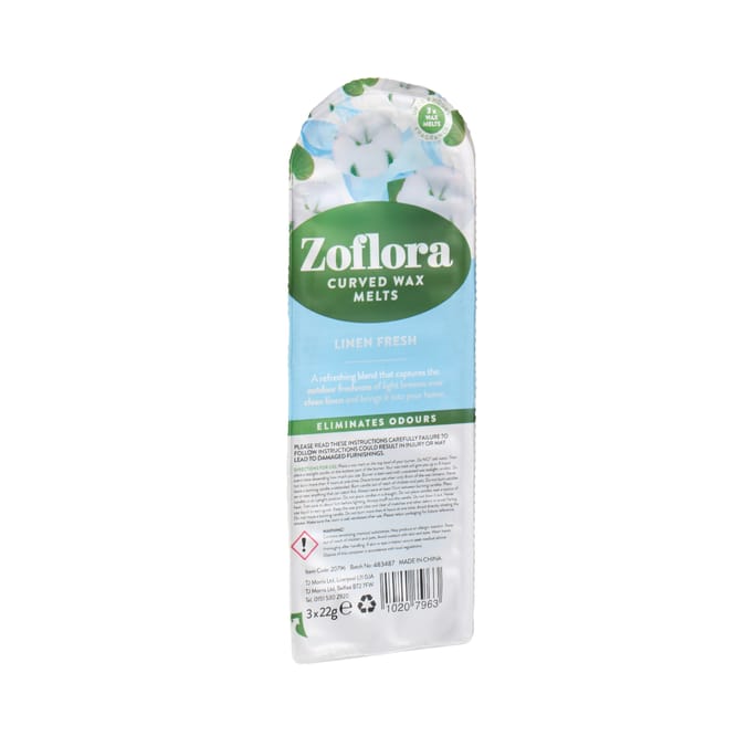 Zoflora Curved Wax Melts - Linen Fresh