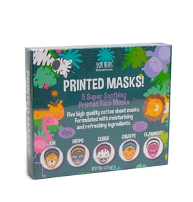 Skin Treats 5 Super Soothing Printed Face Masks