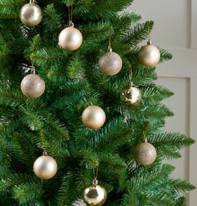 Festive Feeling 6cm Christmas Bauble 20 Pack - Gold