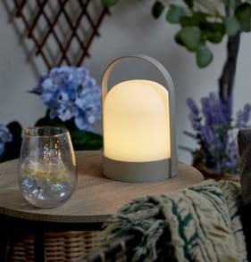 Firefly Battery Powered Garden Lamp - Grey